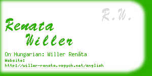 renata willer business card